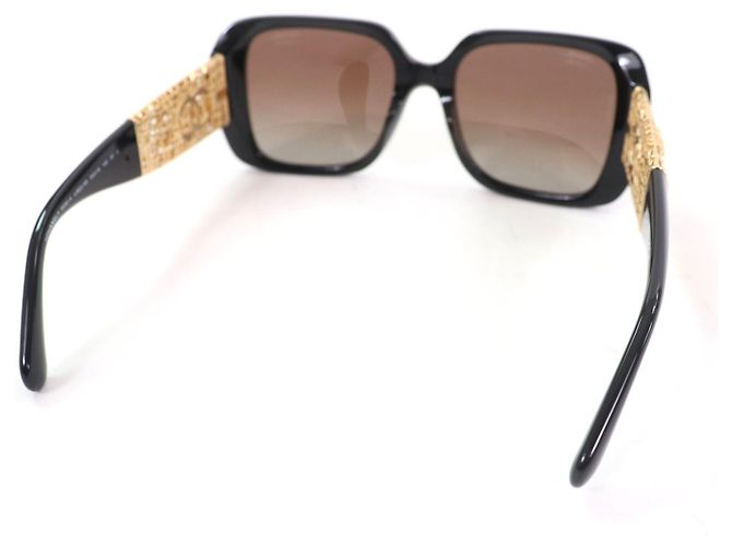Timeless Gafas de sol cuadradas COCO Mark de Chanel Negro - vista 4