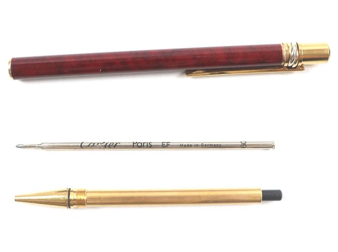 Bolígrafo Cartier Trinity en oro rojo Roja - vista 4