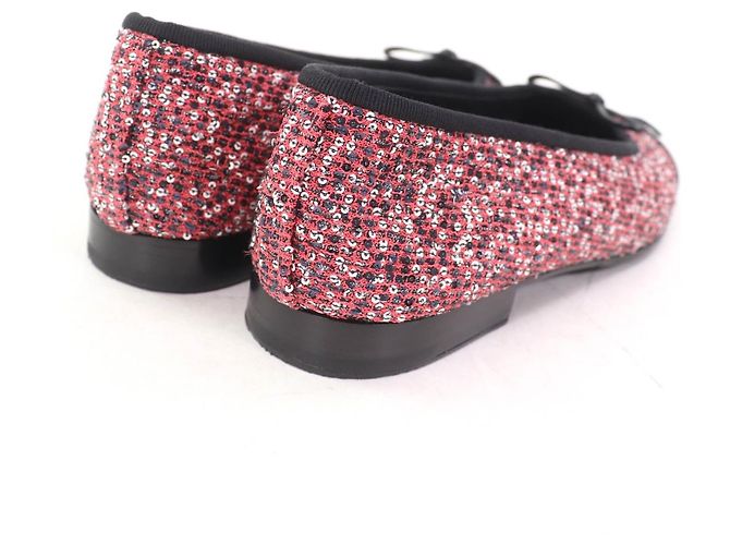Timeless Bailarinas de lentejuelas Chanel Rosa - vista 3