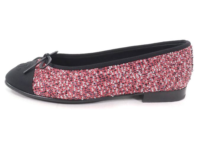 Timeless Bailarinas de lentejuelas Chanel Rosa - vista 5