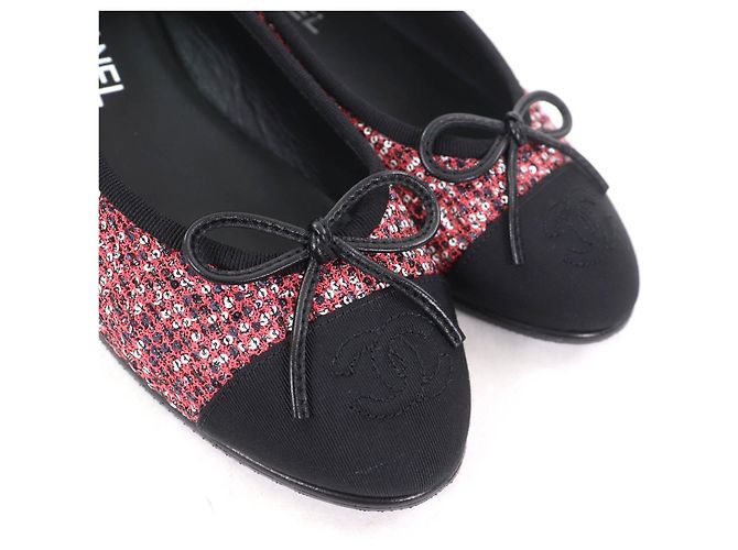 Timeless Bailarinas de lentejuelas Chanel Rosa - vista 8