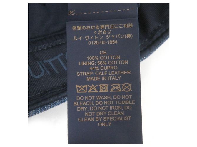 Baseballkappe mit gesticktem LV-Logo von Louis Vuitton Blau - Ansicht 10