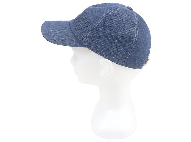 Baseballkappe mit gesticktem LV-Logo von Louis Vuitton Blau - Ansicht 2