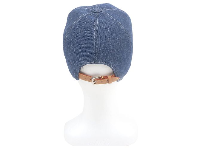 Baseballkappe mit gesticktem LV-Logo von Louis Vuitton Blau - Ansicht 3