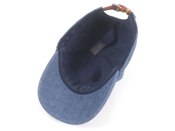 Baseballkappe mit gesticktem LV-Logo von Louis Vuitton Blau - Ansicht 4