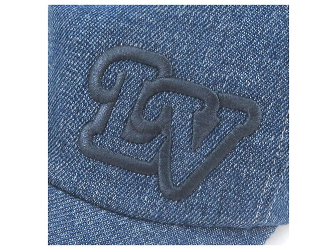 Baseballkappe mit gesticktem LV-Logo von Louis Vuitton Blau - Ansicht 6