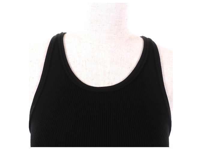 Céline Top Celine Deportivo de Algodón Negro Crudo - vista 4