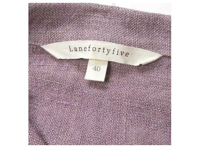 Autre Marque Abrigo de lino LaneFortyfive M510 Castaño - vista 3