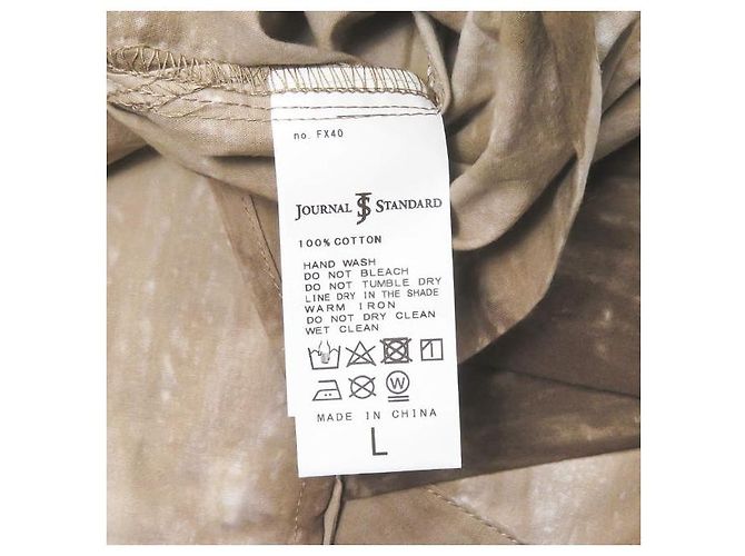 Autre Marque Camisa de algodón JOURNAL STANDARD Beige - vista 9