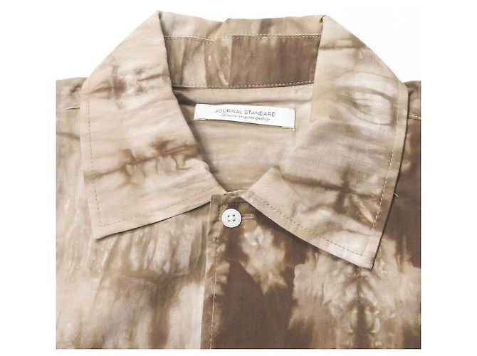 Autre Marque Camicia a maniche corte in cotone JOURNAL STANDARD Beige - vista 4