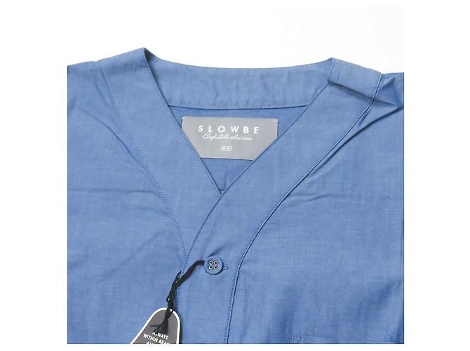 Autre Marque Top de algodón SLOWBE S S SLEEP SHIRTS Azul - vista 4
