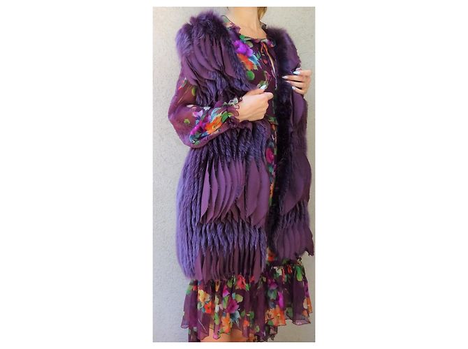 Gilet Blumarine de Shadow Fox y SEDA! talla 42IT NUEVO! Ciruela - vista 10