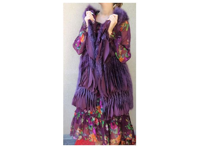 Gilet Blumarine de Shadow Fox y SEDA! talla 42IT NUEVO! Ciruela - vista 11