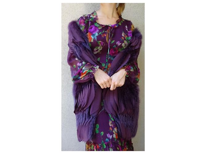 Gilet Blumarine de Shadow Fox y SEDA! talla 42IT NUEVO! Ciruela - vista 12