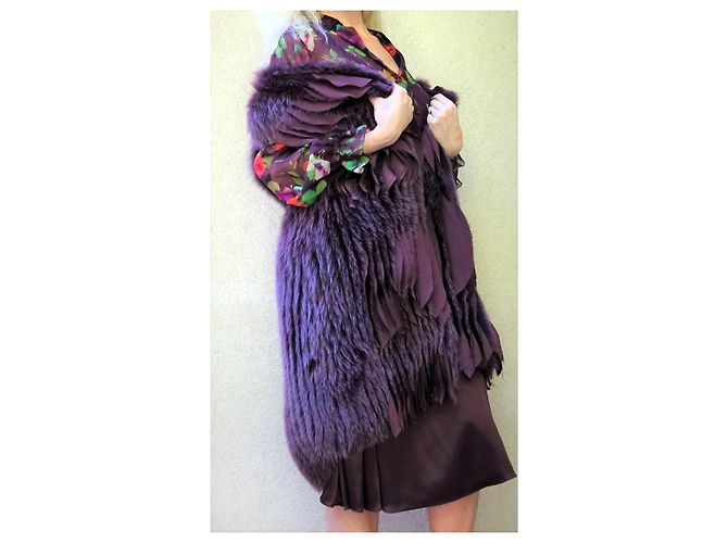 Gilet Blumarine de Shadow Fox y SEDA! talla 42IT NUEVO! Ciruela - vista 14