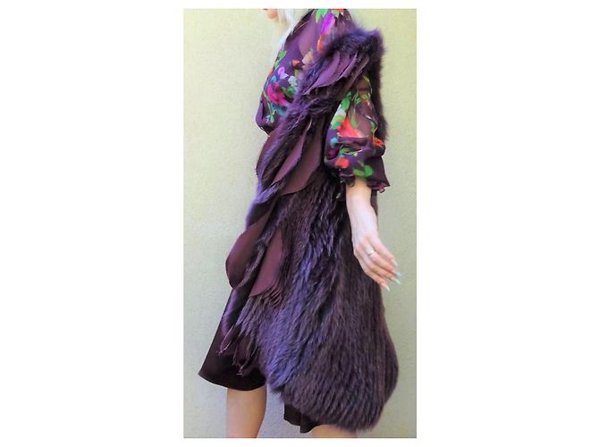 Gilet Blumarine de Shadow Fox y SEDA! talla 42IT NUEVO! Ciruela - vista 15