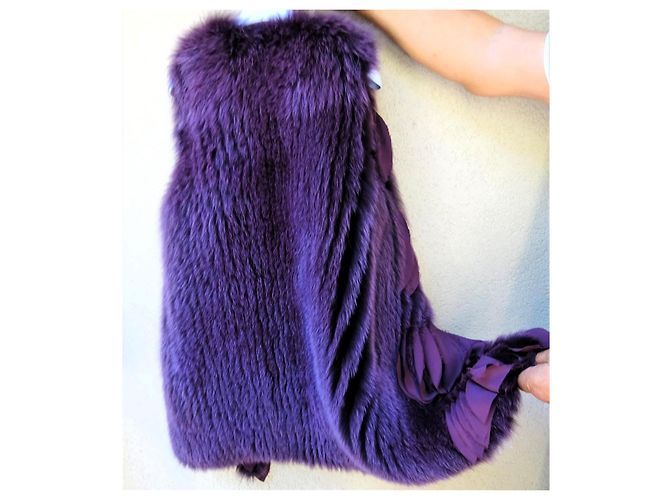 Gilet Blumarine de Shadow Fox y SEDA! talla 42IT NUEVO! Ciruela - vista 17