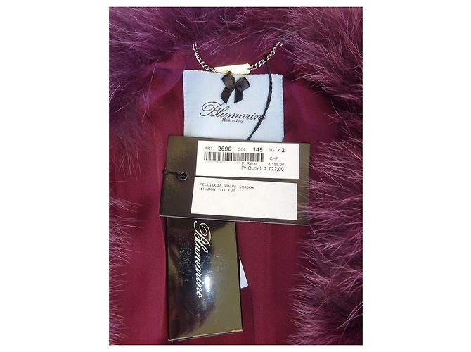 Gilet Blumarine de Shadow Fox y SEDA! talla 42IT NUEVO! Ciruela - vista 2