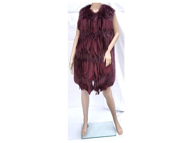 Gilet Blumarine de Shadow Fox y SEDA! talla 42IT NUEVO! Ciruela - vista 3