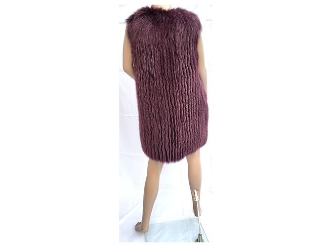 Gilet Blumarine de Shadow Fox y SEDA! talla 42IT NUEVO! Ciruela - vista 4