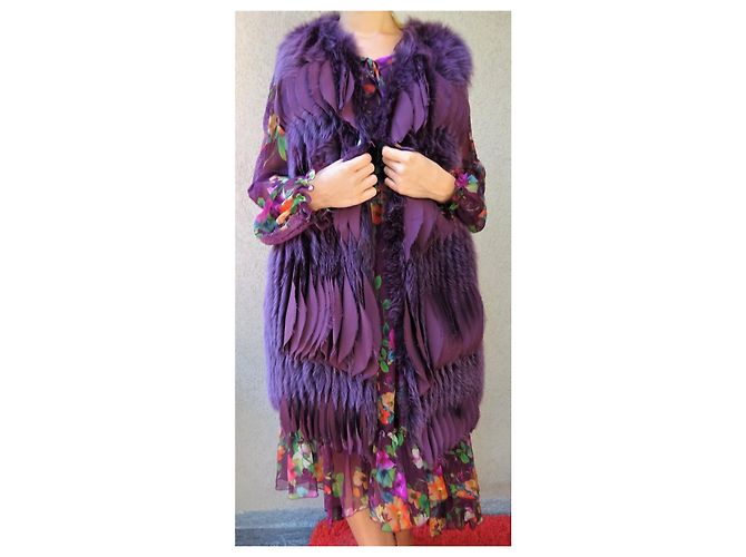 Gilet Blumarine de Shadow Fox y SEDA! talla 42IT NUEVO! Ciruela - vista 6