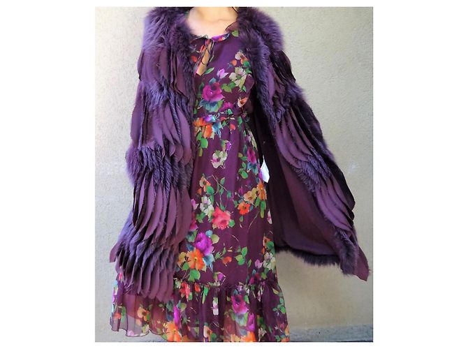 Gilet Blumarine de Shadow Fox y SEDA! talla 42IT NUEVO! Ciruela - vista 8
