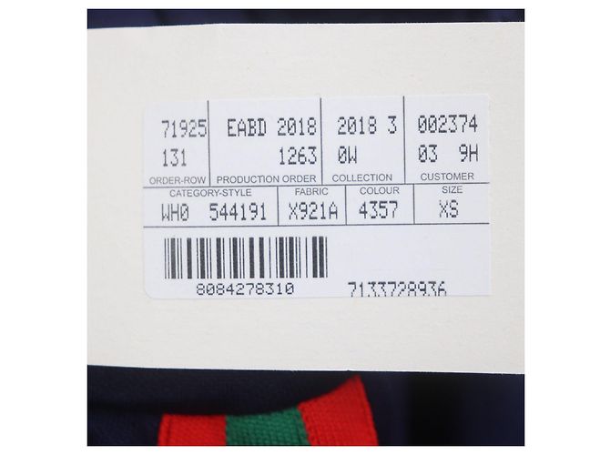 Gucci Balloon technische Jersey-Polyester-Hosen Blau Marineblau - Ansicht 10