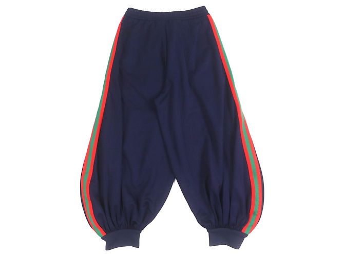 Gucci Balloon technische Jersey-Polyester-Hosen Blau Marineblau - Ansicht 2