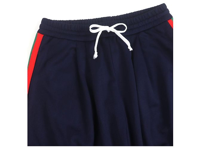 Gucci Balloon technische Jersey-Polyester-Hosen Blau Marineblau - Ansicht 3