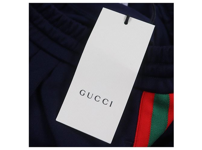 Gucci Balloon technische Jersey-Polyester-Hosen Blau Marineblau - Ansicht 9
