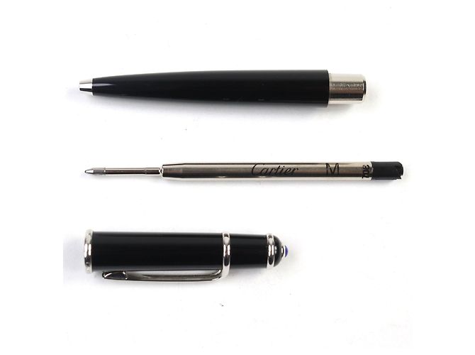Bolígrafo Diabolo de Cartier Negro Plata - vista 5