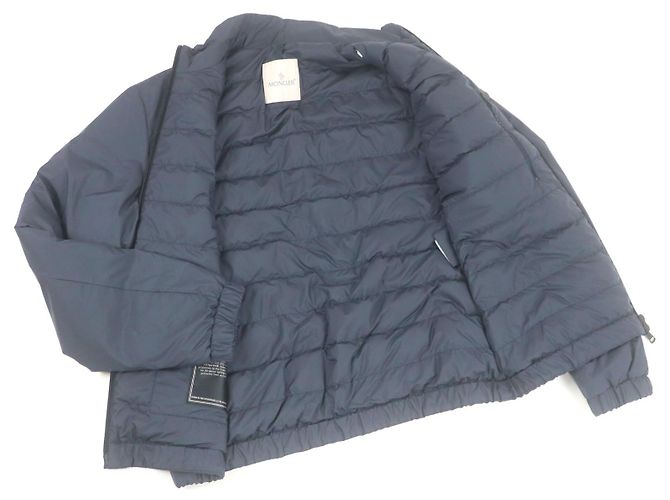 Moncler BERRE GIUBBOTTO Polyester Down Jacket Blue Navy blue - view 3