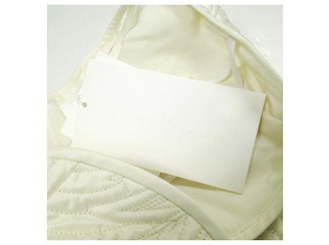 Autre Marque Bustier de seda acolchado floral Mame Kurogouchi Beige Crudo - vista 6