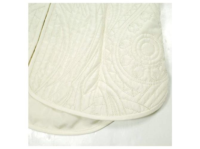 Autre Marque Bustier de seda acolchado floral Mame Kurogouchi Beige Crudo - vista 9