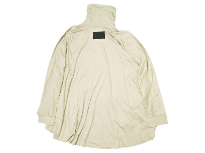 Autre Marque COGTHEBIGSMOKE ELYSE FLAIR TOP DE CUELLO ALTO Top de Rayón Algodón Beige Gris - vista 2