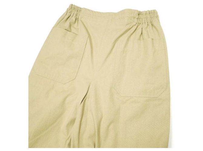Autre Marque Calças largas de algodão COMPACT de Hed Mayner Bege - vista 5