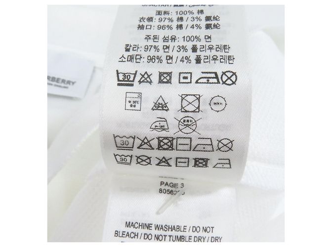 Polo de algodón con bordado del logo TB de Burberry Blanco - vista 10