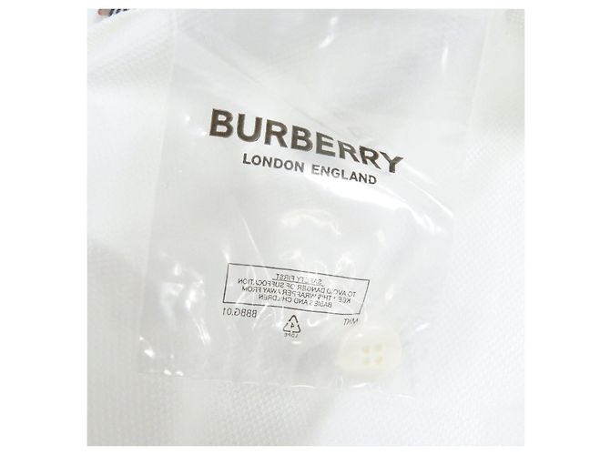 Polo de algodón con bordado del logo TB de Burberry Blanco - vista 12
