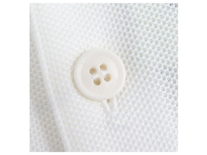Polo de algodón con bordado del logo TB de Burberry Blanco - vista 6