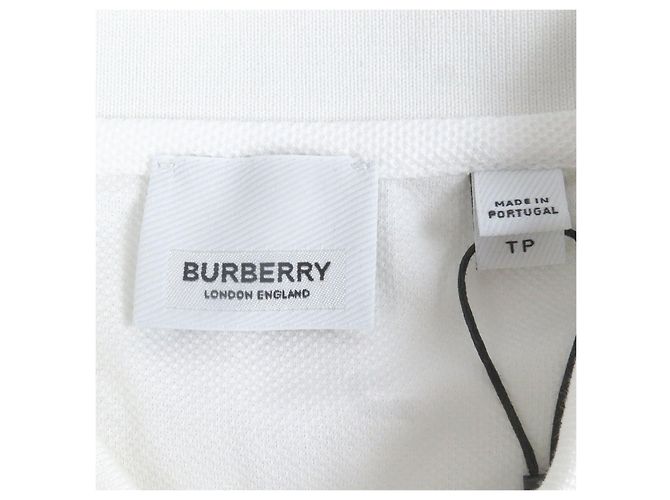 Polo de algodón con bordado del logo TB de Burberry Blanco - vista 7