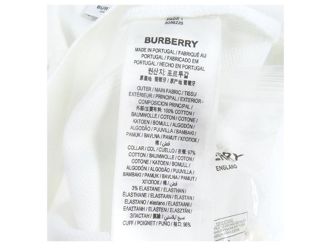 Polo de algodón con bordado del logo TB de Burberry Blanco - vista 9