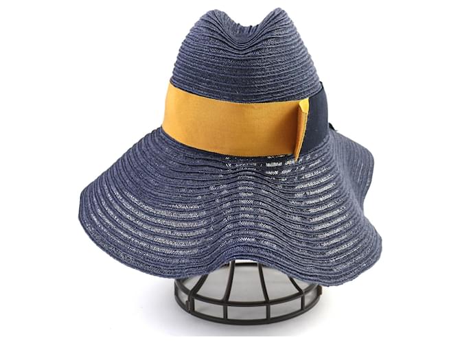 Hermès Cappello di paglia Hermes Blu - vista 4