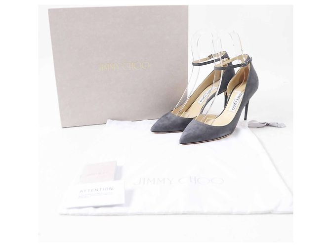 Zapatos de tacón de ante LUCY85 de Jimmy Choo Gris Gris antracita - vista 2