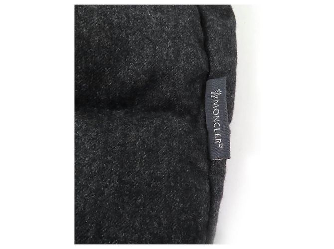 Abrigo de lana Moncler SOLOGNE Gris Gris antracita - vista 6