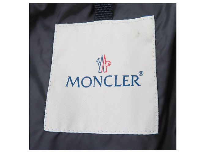 Abrigo de lana Moncler SOLOGNE Gris Gris antracita - vista 7