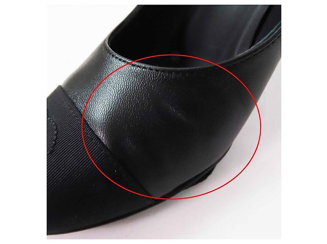 Timeless Chanel COCO Mark Matelassé Leder-Pumps Schwarz - Ansicht 13