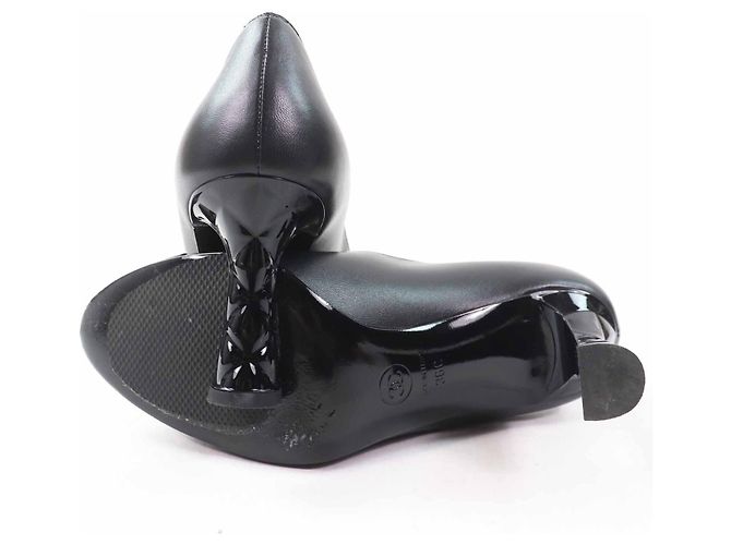 Timeless Chanel COCO Mark Matelassé Leder-Pumps Schwarz - Ansicht 5