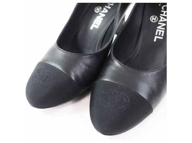 Timeless Chanel COCO Mark Matelassé Leder-Pumps Schwarz - Ansicht 6