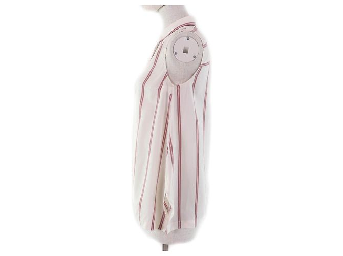 Autre Marque Camicia in seta a righe Brunello Cucinelli Beige Crudo - vista 2