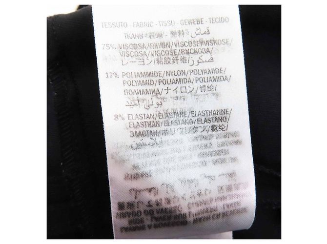 Gucci One Piece Rayon Kleid Schwarz - Ansicht 12